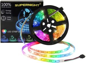 Lot of (3) SUPERNIGHT 16.4FT 5M SMD 5050 Waterproof 300LEDs RGB Color Changing Flexible LED Light Strip 