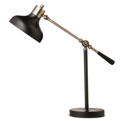 Case of (2) Threshold Crosby Schoolhouse Desk Lamp, Black  