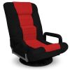 Gaming Floor Chair w/ 360-Degree Swivel, Armrest, Adjustable Backrest 