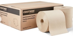 Coastwide Professional™ Recycled Hardwound Paper Towels, 1-ply, 800 ft./Roll, 6 Rolls/Carton