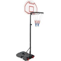 Kids Height-Adjustable Basketball Hoop, Portable Backboard System w/ Wheels&nbsp;