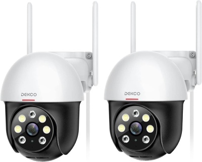 DEKCO Outdoor Security Cameras, 2 Pack