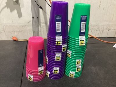 Lot of (56) Plastic Tumbler Cups 