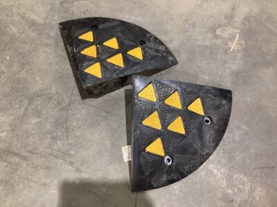Lot of (2) 16" Rubber Curb Ramp End