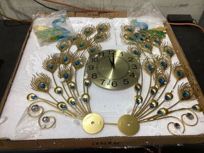 Peacock Wall Clock 