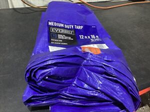 Everbilt 12 ft. x 16 ft. Blue Medium Duty Tarp