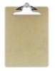 Lot of 6&nbsp;Officemate Hardboard Clipboards, Letter Size, Brown, Cosmetic Damage