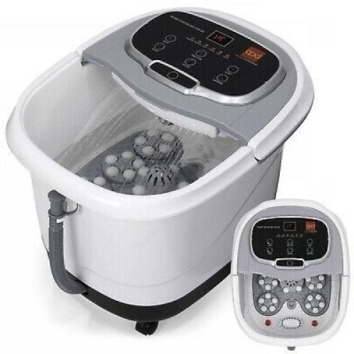 Automatic Heated Shiatsu Massage Foot Bath Spa w/ Pumice Stone. NEW