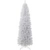 7.5' White Artificial Pencil Holiday Christmas Tree