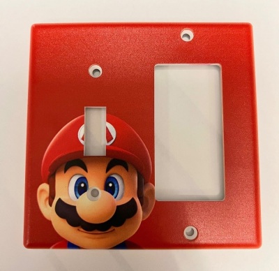 Super Mario Light Switch Plate