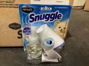 Case of (3) Renuzit Snuggle Linen Escape Oil Warmer Kit