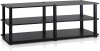 Furinno No Tools 3 Tier Wide Shoe Rack, Espresso/Black - Appears New 