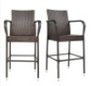 2-Piece Rattan Bar Stool&nbsp;