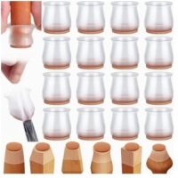 Lot of (2) Silicone Chair Leg Floor Protectors, 16pcs, 32 Total