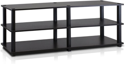 Furinno No Tools 3 Tier Wide Shoe Rack, Espresso/Black - Appears New 