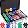 Poker Game Set w/ Aluminum Travel Case, 200 Pcs