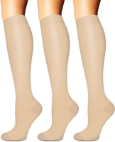 Compression Socks, S/M, Nude Color, 3 Pairs