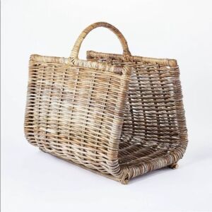 20" x 15" Rattan Woven Log Holder