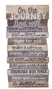 Lighthouse Christian Products On The Journey God Will Rustic Stacked Pallet 8.5" x 16.5" Wood Plaque