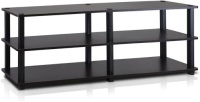 Furinno No Tools 3 Tier Wide Shoe Rack, Espresso/Black - Appears New&nbsp;