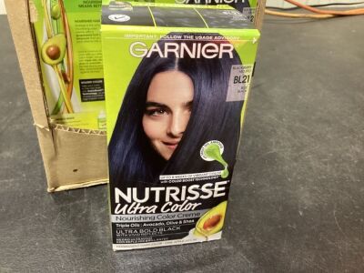 Case of (12) Garnier Nutrisse Ultra Color Nourishing Creme, Blackberry Mojito Blue Black 