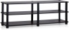 Furinno No Tools 3 Tier Entertainment TV Stand, Dark Cherry/Black - Appears New