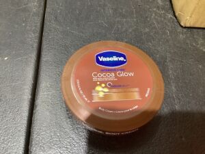 Case of Vaseline Intensive Care Cocoa Glow Body Cream, 2.5 oz