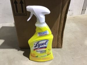 Case of (6) Lysol All Purpose Cleaner Lemon Breeze 19 oz Spray Bottle