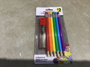 Case of (12) Mechanical Colored Pencil Sets