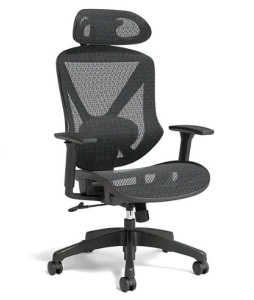 Union & Scale FlexFit Dexley Mesh Task Chair, Black