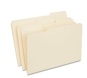 Quill Brand® Heavy-Duty 2-Ply File Folders, 1/3-Cut, Legal, Manila, 100/Box