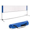 Portable Freestanding Volleyball, Tennis, Badminton Net - 12.5ft 