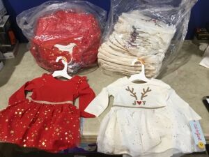 Case of (40) Cat & Jack Toddler Holiday Dresses 