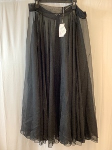 Sheer Wrap Maxi Skirt, One Size