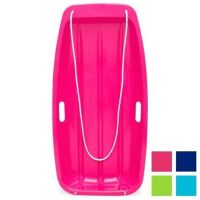 Kids Outdoor Plastic Toboggan Snow Sled Board w/ Pull Rope, Handles - 35in&nbsp;
