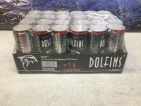Dolfins by AKCO Cherry Energy Drink, 24 Pack - New