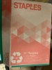 Staples 8.5" x 11" 30% Recycled Copy Paper, 20 lbs., 92 Brightness, 500 Sheets/Ream, 10 Reams/Carton