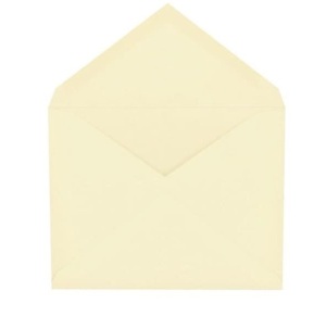 Staples Gummed Invitation Envelope, 5 3/4" x 4 3/8", Ivory, 250/Box