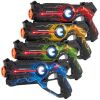 Set of 4 Infrared Laser Tag Guns for Kids & Adults w/ 4 Settings 