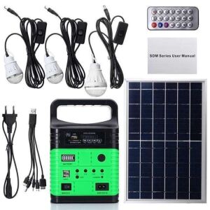 10W DC6V Mini Portable Solar Generator Battery Charging LED Lighting System