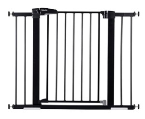 BABELIO 26-40" Metal Baby Gate, Black