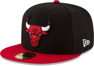 NBA Men's 2 Tone 59Fifty Fitted Chicago Bulls Cap, Size 7 1/4