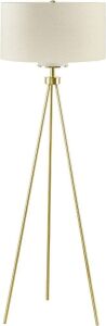 INK+IVY Pacific Tripod Floor Lamp, Gold 