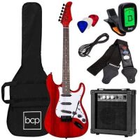 Beginner Electric Guitar Kit w/ Case, 10W Amp, Tremolo Bar - 39in&nbsp;