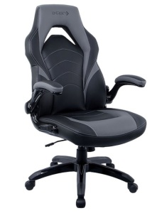 Staples Emerge Vortex Bonded Leather Gaming Chair, Black and Gray