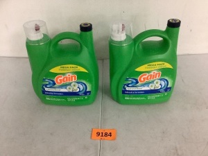 2 Containers of Gain Detergent 