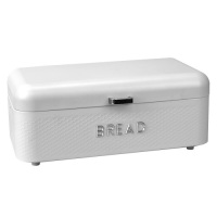 Home Basics Soho Bread Box, Matte White - New