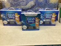 Lot of (3) Fresh Step Kitty Litter - New/Unopened