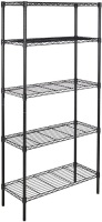 5-Shelf Adjustable Heavy Duty Storage Shelving Unit, Black - Appears New&nbsp;