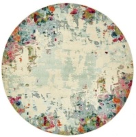 Chromatic Joyous Round Rug, 8' x 8' - Appears New&nbsp;